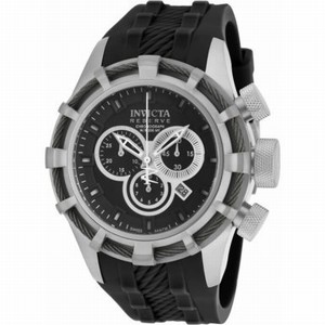 Invicta Black Dial Silicone Watch #90001 (Men Watch)