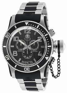 Invicta Black Dial Stainless Steel Band Watch #90093 (Men Watch)
