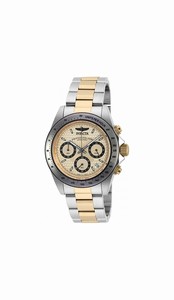 Invicta Gold Dial Stainless Steel Watch #90183 (Men Watch)
