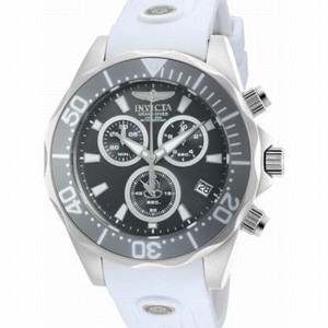 Invicta Black Dial Rubber Watch #90242 (Men Watch)