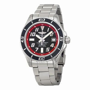 Breitling Black and Red Automatic Watch # A1736402/BA31SS (Men Watch)