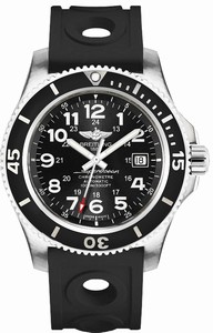 Breitling Superocean II Automatic Date Black Rubber Watch# A17392D7/BD68-227S (Men Watch)