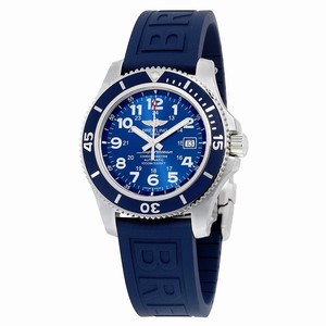 Breitling Automatic Dial color Metallic Blue Watch # A17392D8/C910-157S (Men Watch)