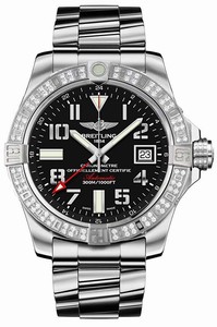 Breitling Swiss automatic Dial color Black Watch # A3239053/BC34-170A (Men Watch)
