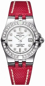 Breitling White Battery Operated Quartz Watch # A71340LA/A713-LIZD (Women Watch)