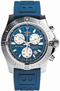 Breitling Swiss quartz Dial color Blue Watch # A7338811/C905-158S (Men Watch)