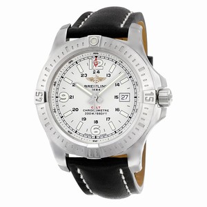 Breitling Silver Quartz Watch # A7438811/G792BKLT (Men Watch)