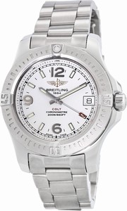 Breitling Silver Battery Operated Quartz Watch # A7438911/G803-178A (Women Watch)