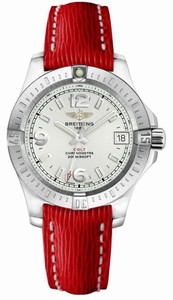 Breitling Silver Battery Operated Quartz Watch # A7438911/G803-214X (Women Watch)