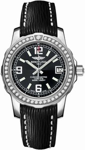 Breitling Swiss quartz Dial color Black Watch # A7738753/BB51-252X (Women Watch)