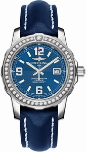 Breitling Swiss quartz Dial color Blue Watch # A7738753/C850-116X (Men Watch)