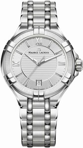 Maurice Lacroix Silver Dial Stainless Steel Watch #AI1006-SS002-130-1 (Men Watch)