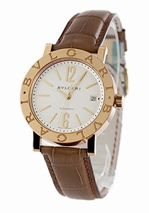 Bvlgari Qutuze Dial Color White Watch #BB38WGLDAUTO (Men Watch)