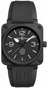 Bell & Ross Aviation 10th Anniversary Ceramic Case 500pcs Worldwide (Limited XX8/500) Watch# BR01-92-10TH-CE (Men Watch)