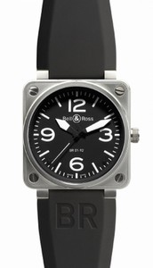 Bell & Ross Aviation Automatic 46mm # BR01-92-Steel-Black (Men Watch)