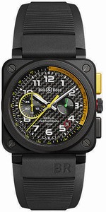 Bell & Ross Chronograph Date Black Rubber Chronograph Date Black Rubber Watch# BR0394-RS17 (Men Watch)