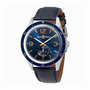 Bell & Ross Automatic Dial color Blue Watch # BRV123-BLU-ST/SCR (Men Watch)