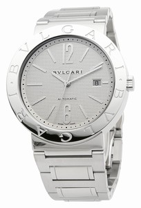 Bvlgari Automatic Self Wind Dial Color White Watch #BVLBB42WSSDAUTO (Men Watch)