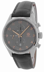 TAG Heuer Automatic Stainless Steel Anthracite Dial Anthracite Alligator Leather Band Watch #CAR2013.FC6313 (Men Watch)