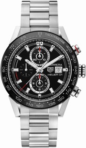 TAG Heuer Carrera Automatic Chronograph Date Stainless Steel Watch# CAR201Z.BA0714 (Men Watch)