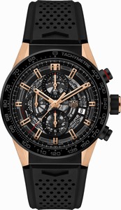 TAG Heuer Caliber Heuer 01 Automatic Chronograph Date Black Rubber Watch# CAR205A.FT6087 (Men Watch)