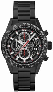 TAG Heuer Carrera Caliber Heuer 01 Automatic Chronograph Black Ceramic Watch# CAR2090.BH0729 (Men Watch)