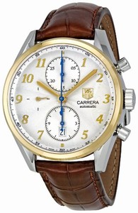 TAG Heuer Carrera Heritage Automatic Chronograph Date Brown Leather Strap Watch #CAS2150.FC6291 (Men Watch)