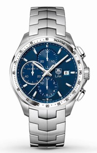 TAG Heuer Link Automatic Chronograph Blue Dial Date Stainless Steel Watch #CAT2016.BA0952 (Men Watch)
