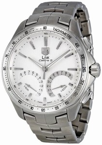 TAG Heuer Hybrid Quartz Automatic Chronograph Link Watch #CAT7011.BA0952 (Men Watch)