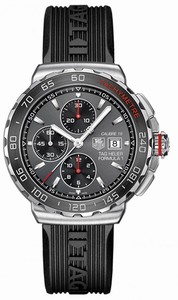 TAG Heuer Grey Dial Rubber Band Watch #CAU2011.FT6026 (Men Watch)