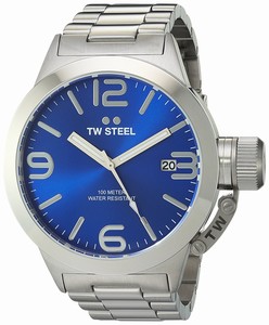 TW Steel Black Dial Stainless Steel Band Watch #CB11 (Men Watch)