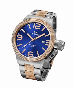 TW Steel Blue Dial Stainless Steel Band Watch #CB145 (Men Watch)