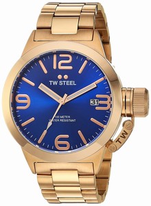 TW Steel Blue Dial Stainless Steel Band Watch #CB181 (Men Watch)