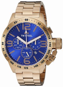 TW Steel Blue Dial Rose Gold Watch #CB183 (Women Watch)