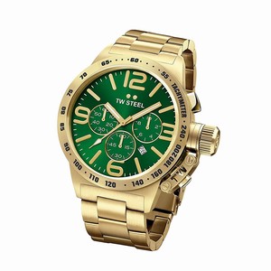 TW Steel Green Dial Stainless Steel Band Watch #CB223 (Men Watch)