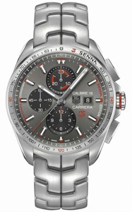 TAG Heuer Carrera Chronograph Date Stainless Steel Senna Special Edition Watch# CBB2010.BA0906 (Men Watch)