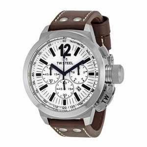 TW Steel White Quartz Watch #CE1008 (Men Watch)