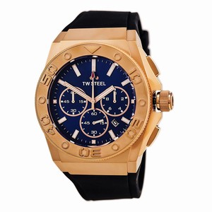 TW Steel Blue Dial Pvd Rose Gold-plated Band Watch #CE5011 (Men Watch)