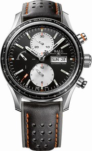 Ball Fireman Storm Chaser Pro Automatic Chronograph Leather Watch # CM3090C-L1J-BK (Men Watch)