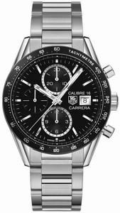 TAG Heuer Carrera Automatic Calibre 16 Chronograph Stainless Steel Watch# CV201AJ.BA0727 (Men Watch)