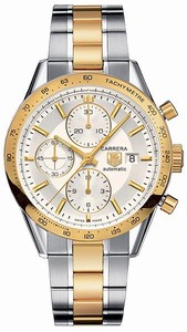 TAG Heuer Carrera Automatic Chronograph Date Stainless Steel and 18ct Gold Watch # CV2050.BD0789 (Men Watch)