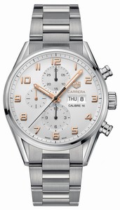 TAG Heuer Carrera Automatic Calibre 16 Chronograph Day Date Stainless Steel Watch# CV2A1AC.BA0738 (Men Watch)