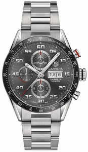 TAG Heuer Carrera Automatic Calibre 16 Chronograph Day Date Stainless Steel Watch# CV2A1U.BA0738 (Men Watch)