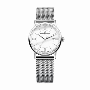 Maurice Lacroix White Quartz Watch #EL1094-SS002-110-2 (Women Watch)