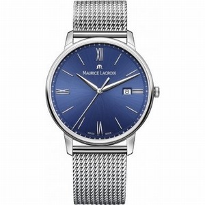 Maurice Lacroix Blue Dial Stainless Steel Watch #EL1118-SS002-410-1 (Men Watch)