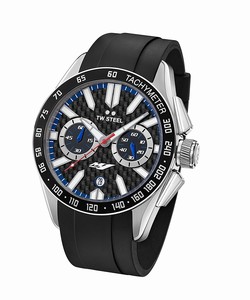 TW Steel Yamaha Factory Racing Chronograph Date Black Silicone Watch # GS1 (Men Watch)