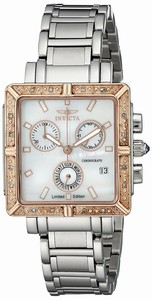 Invicta Mother Of Pearl Dial Stainless Steel Band Watch #ILE5377ASYB (Women Watch)