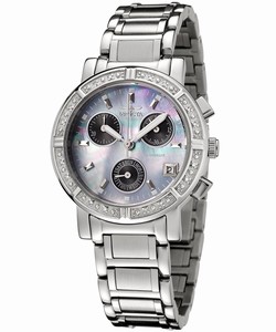 Invicta Mother Of Pearl Dial Stainless Steel Band Watch #INVICTA-0610 (Women Watch)