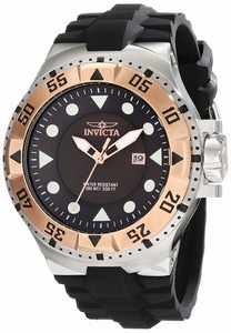 Invicta Quartz Analog Date Black Silicone Watch # INVICTA-14438 (Men Watch)