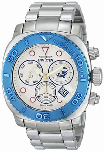 Invicta White Dial Chronograph Luminous Stop-watch Watch #INVICTA-14649 (Men Watch)